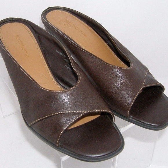 LIZ CLAIBORNE l Twinkle 2 Peep Toe Mule - Picture 1 of 2